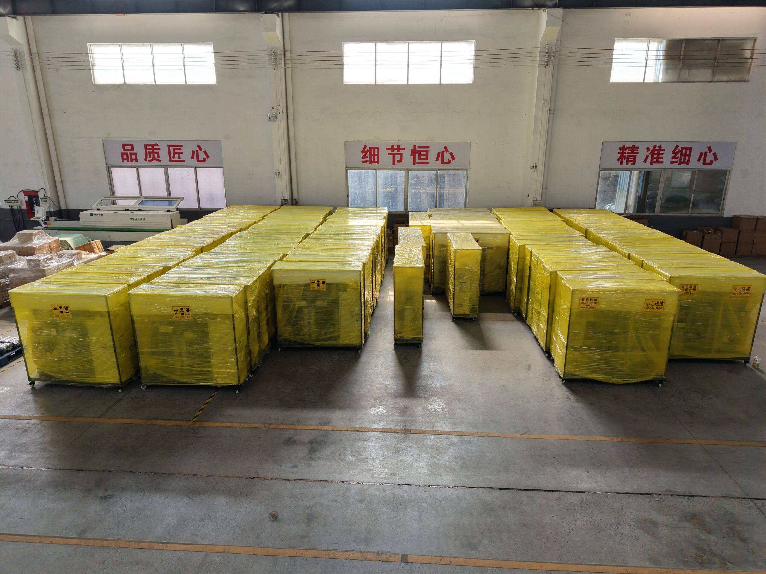 Export machine packaging